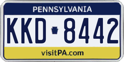 PA license plate KKD8442