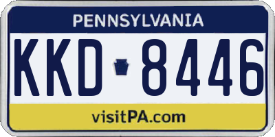 PA license plate KKD8446