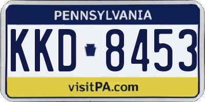 PA license plate KKD8453