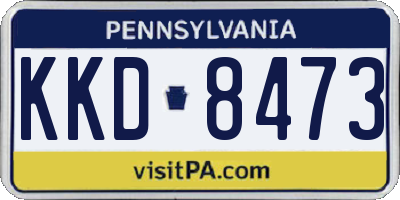 PA license plate KKD8473