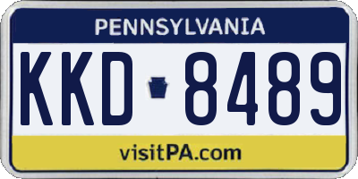PA license plate KKD8489