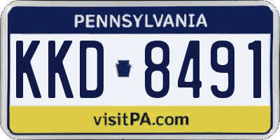 PA license plate KKD8491