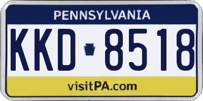 PA license plate KKD8518
