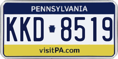 PA license plate KKD8519