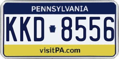 PA license plate KKD8556