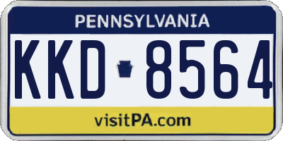 PA license plate KKD8564