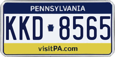 PA license plate KKD8565
