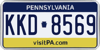 PA license plate KKD8569