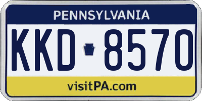 PA license plate KKD8570