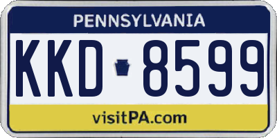 PA license plate KKD8599