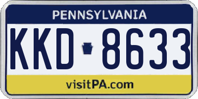 PA license plate KKD8633