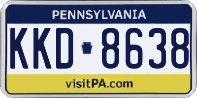 PA license plate KKD8638
