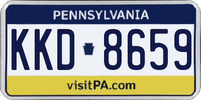 PA license plate KKD8659