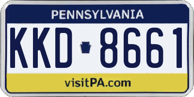 PA license plate KKD8661