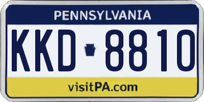 PA license plate KKD8810