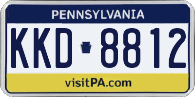 PA license plate KKD8812