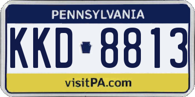 PA license plate KKD8813