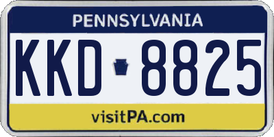 PA license plate KKD8825
