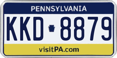 PA license plate KKD8879