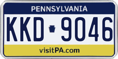 PA license plate KKD9046