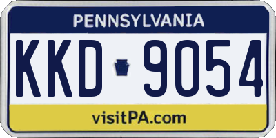 PA license plate KKD9054