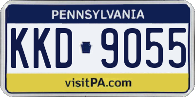 PA license plate KKD9055
