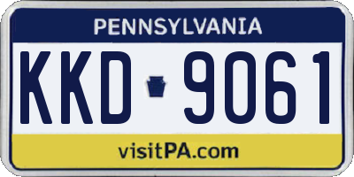 PA license plate KKD9061