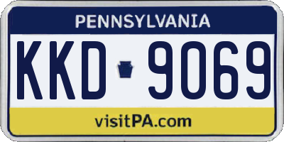PA license plate KKD9069