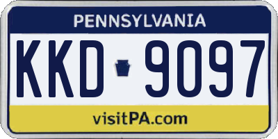 PA license plate KKD9097