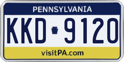 PA license plate KKD9120