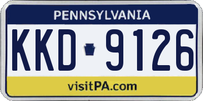 PA license plate KKD9126