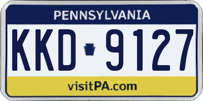 PA license plate KKD9127