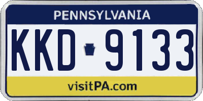PA license plate KKD9133