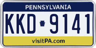PA license plate KKD9141