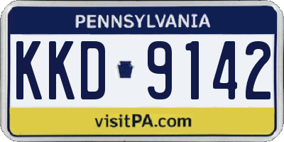 PA license plate KKD9142