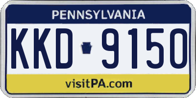 PA license plate KKD9150