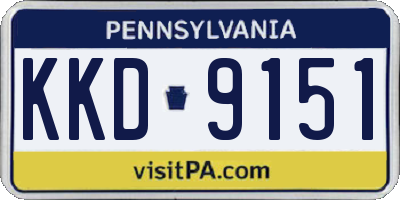 PA license plate KKD9151