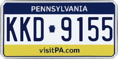 PA license plate KKD9155