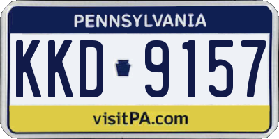 PA license plate KKD9157