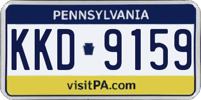 PA license plate KKD9159