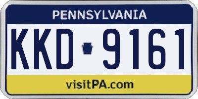 PA license plate KKD9161