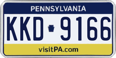 PA license plate KKD9166