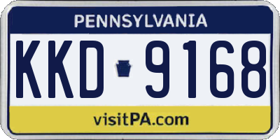 PA license plate KKD9168