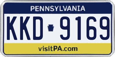 PA license plate KKD9169