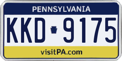 PA license plate KKD9175