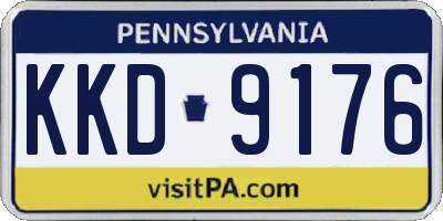 PA license plate KKD9176