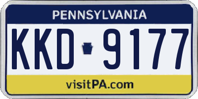 PA license plate KKD9177