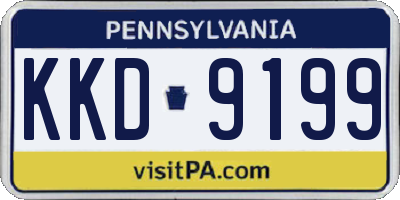 PA license plate KKD9199