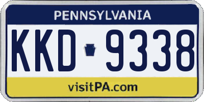 PA license plate KKD9338