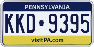 PA license plate KKD9395